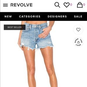 Agolde Parker Vintage Cut Off Shorts in Swapmeet